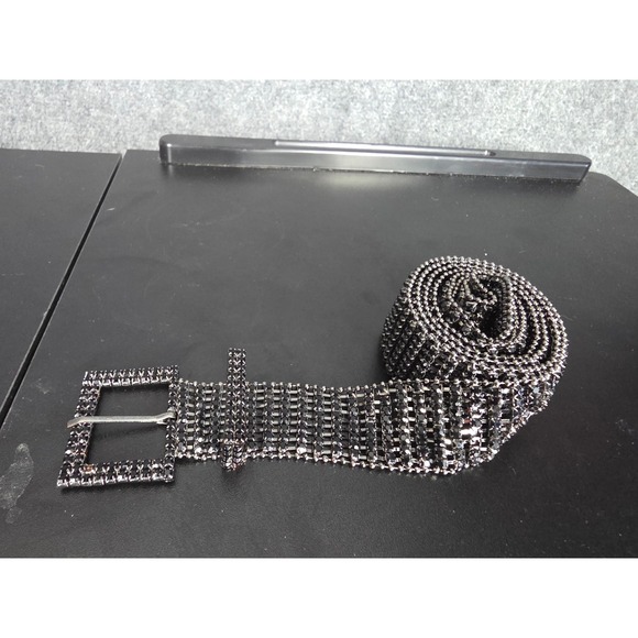 Rhinestone Belt Diamante Crystal Evening Party Bridal Waist Dress Belt Glam‎ - Picture 2 of 9